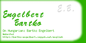 engelbert bartko business card